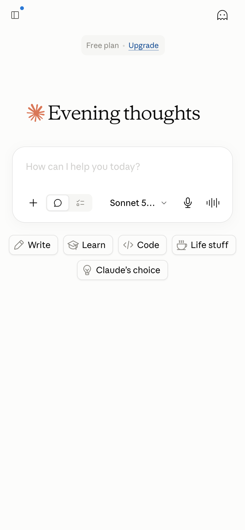 Claude UI screenshot, mobile, week of August 17, 2026