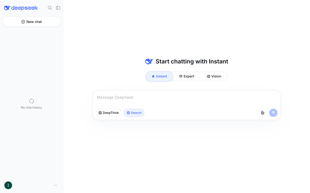 DeepSeek UI screenshot, desktop, week of August 17, 2026