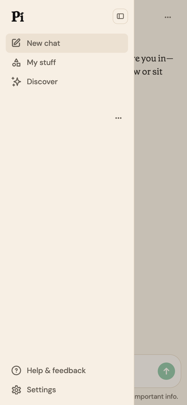 Pi UI screenshot, mobile, week of August 17, 2026