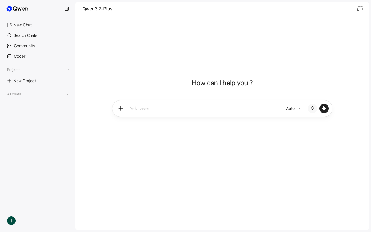 Qwen Chat UI screenshot, desktop, week of August 17, 2026