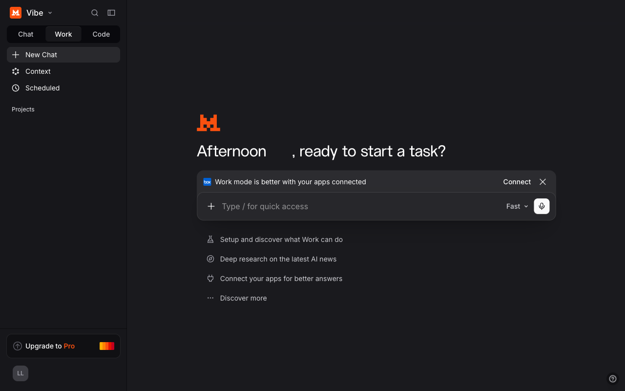 Le Chat UI screenshot, desktop, week of August 24, 2026
