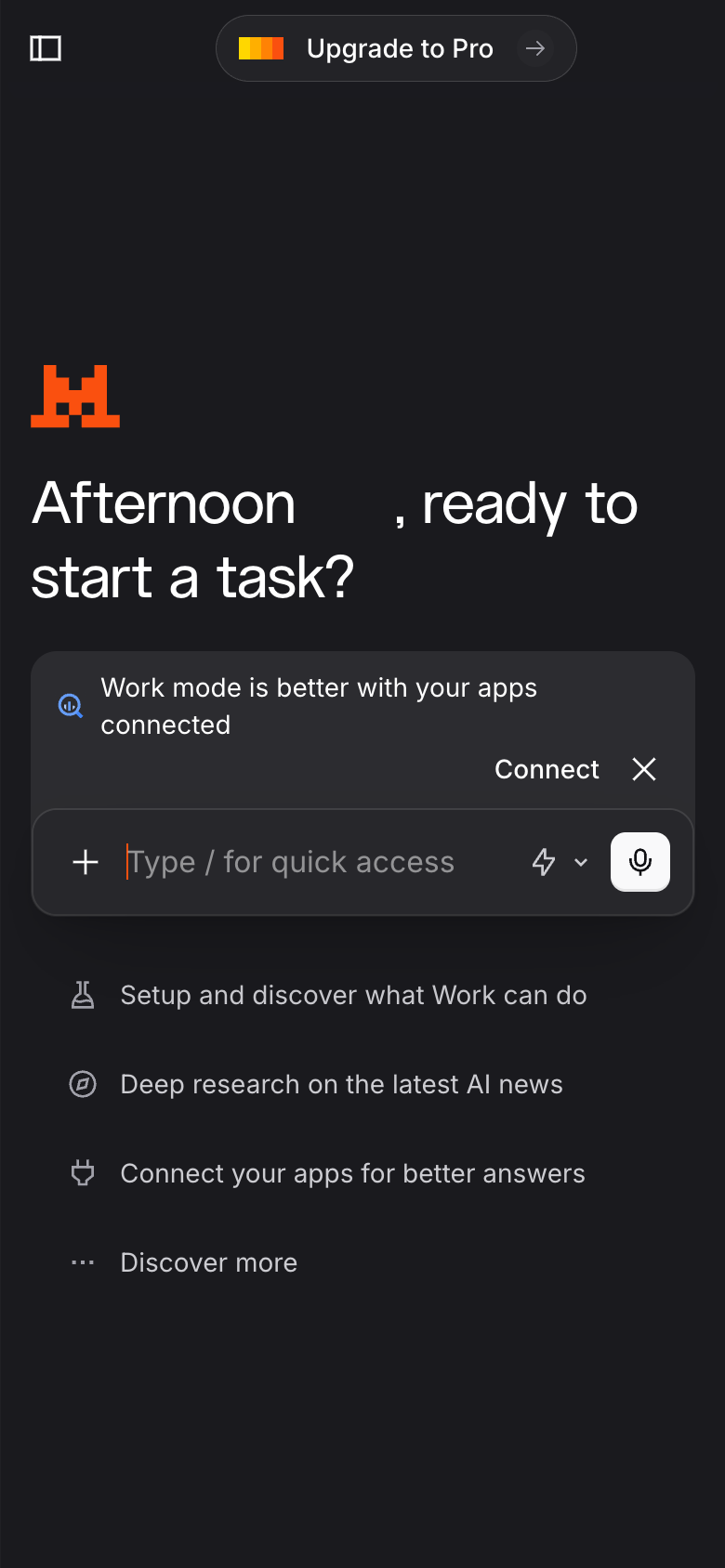 Le Chat UI screenshot, mobile, week of August 24, 2026