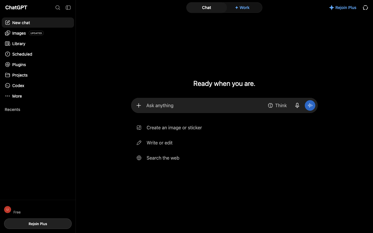 ChatGPT UI screenshot, desktop, week of September 7, 2026