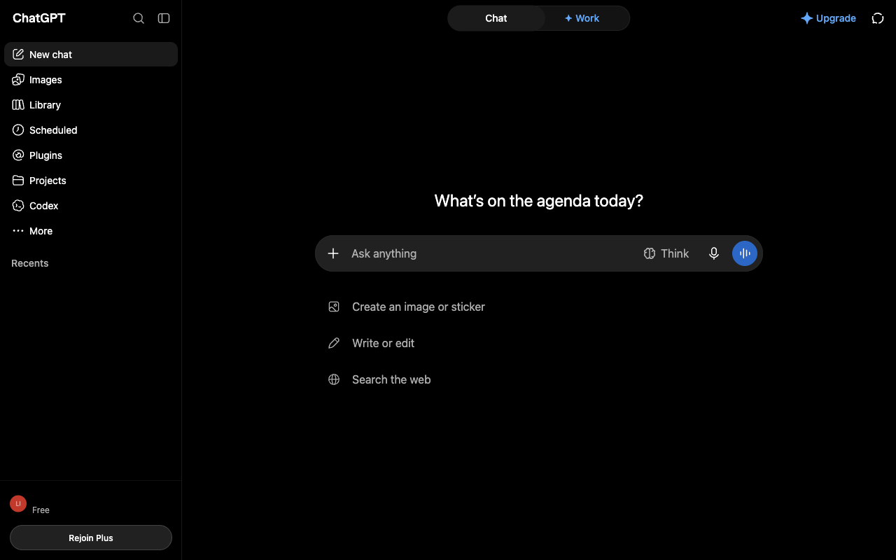 ChatGPT UI screenshot, desktop, week of September 28, 2026