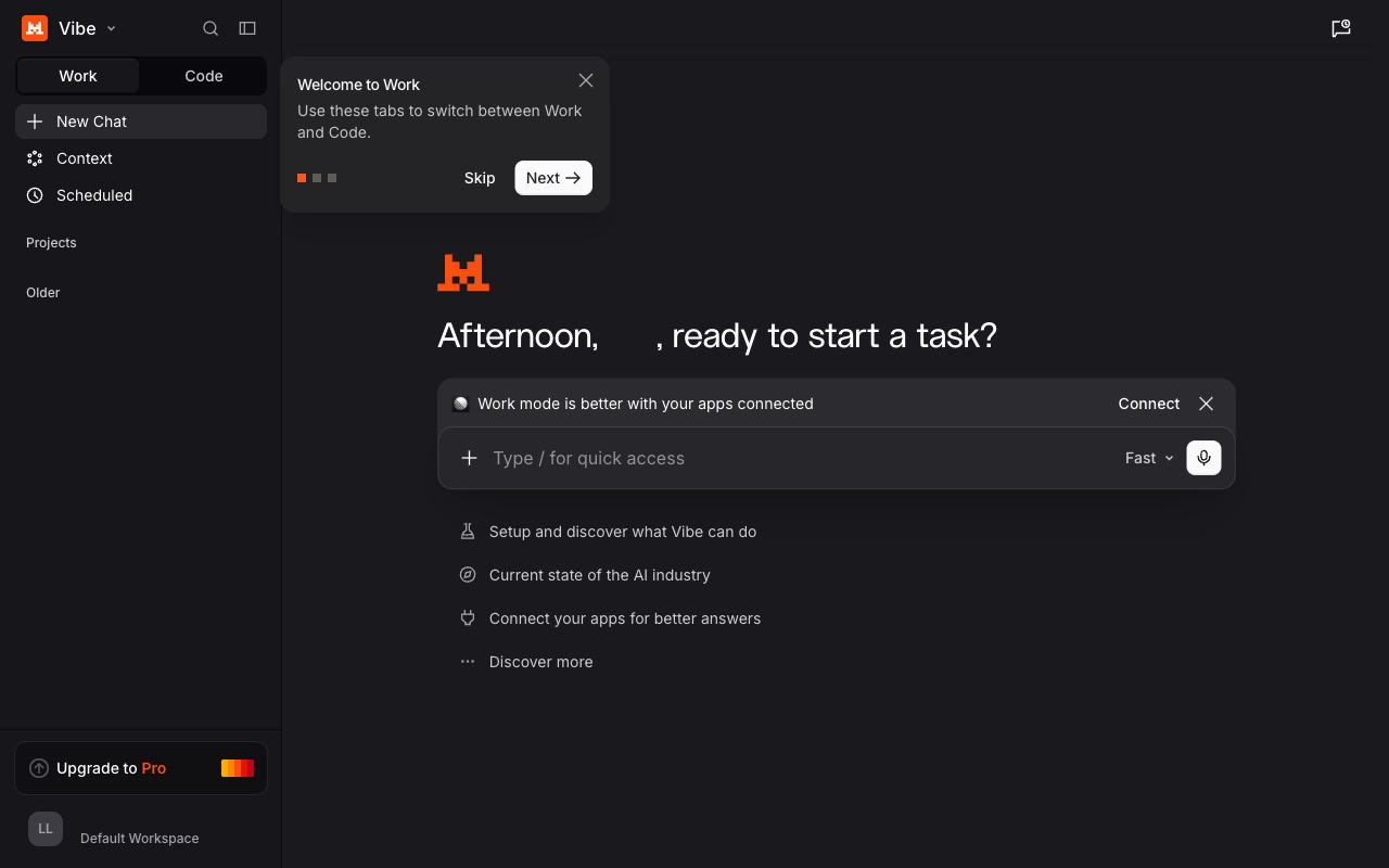 Le Chat UI screenshot, desktop, week of September 28, 2026