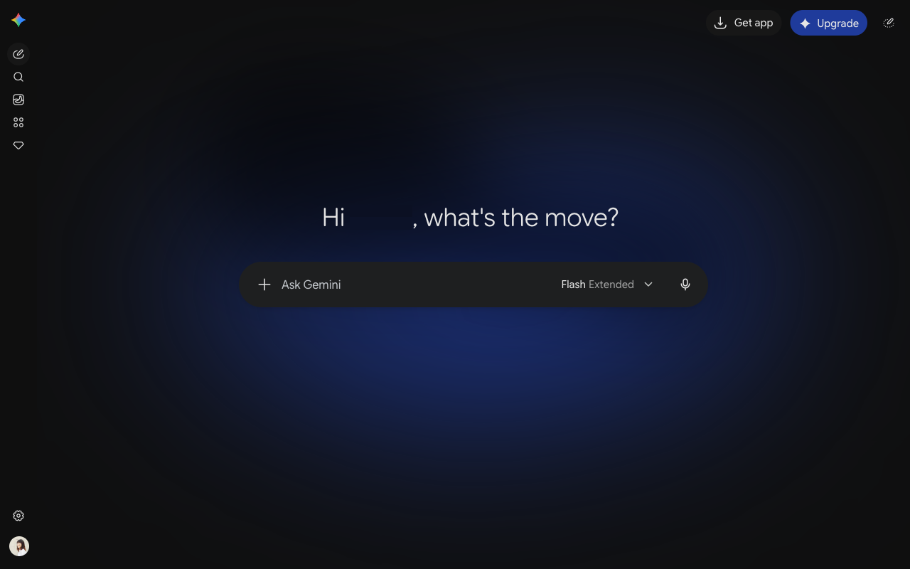 Gemini UI screenshot, desktop, week of October 5, 2026