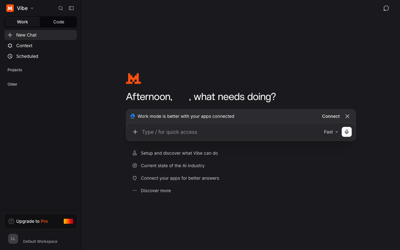 Le Chat UI screenshot, desktop, week of October 5, 2026