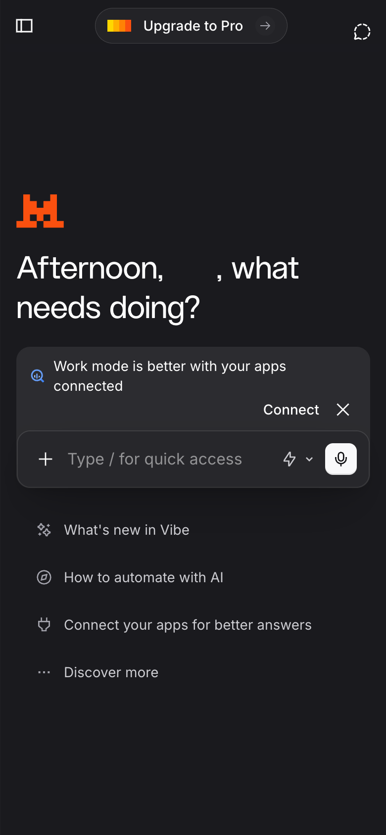 Le Chat UI screenshot, mobile, week of October 5, 2026