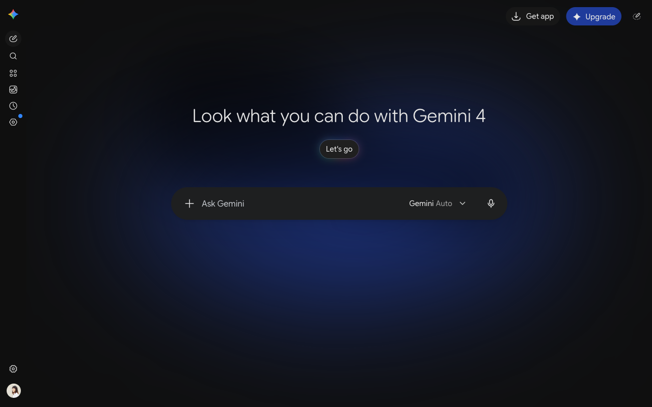 Gemini UI screenshot, desktop, week of October 12, 2026