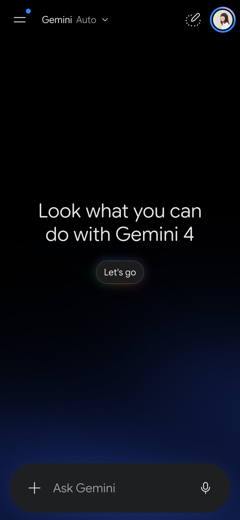 Gemini UI screenshot, mobile, week of October 12, 2026