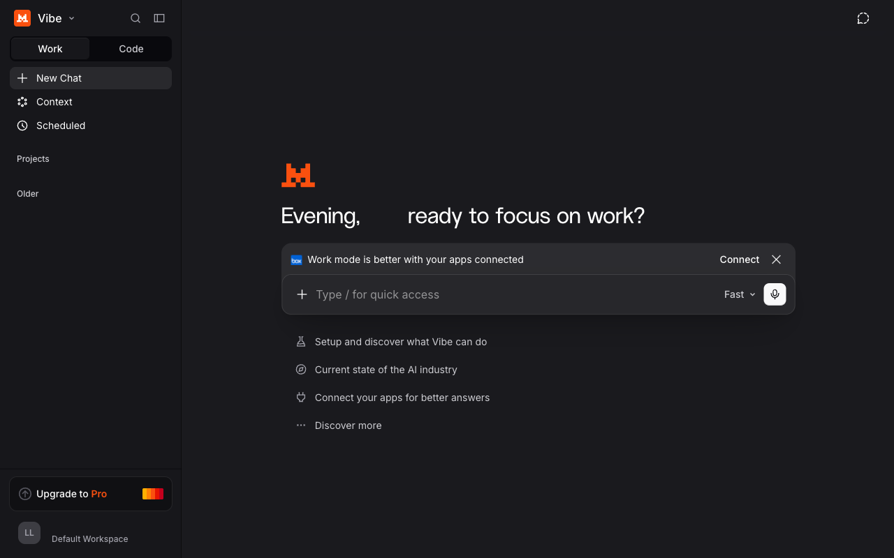 Le Chat UI screenshot, desktop, week of October 12, 2026